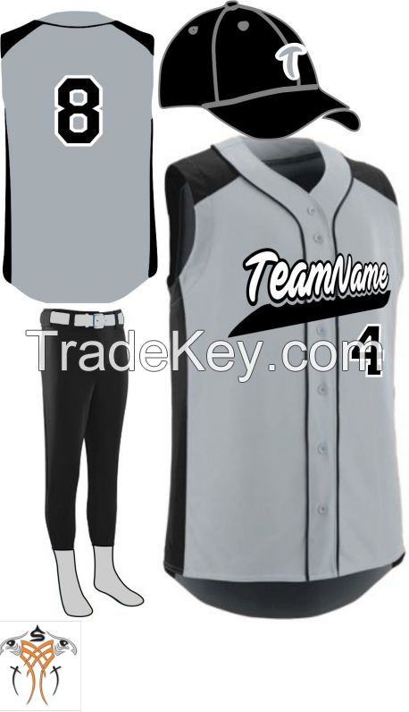Men's Custom Slugger Sleeveless Baseball Uniform
