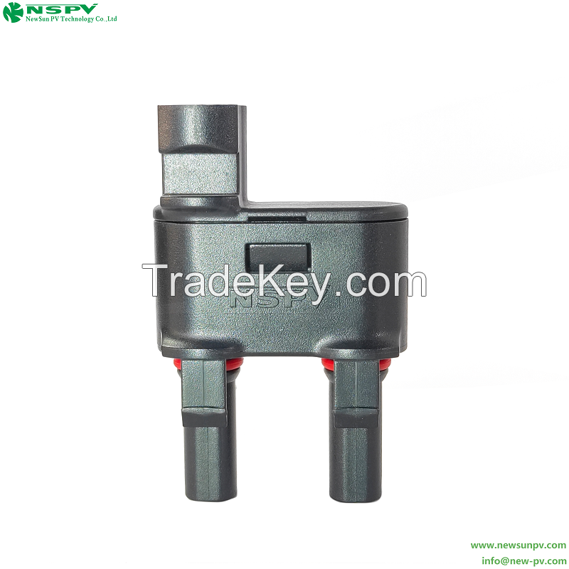 Solar Branch Connector 1500VDC Waterproof PV Branch Connector 2 Female 1 Male For Connecting Solar Panels