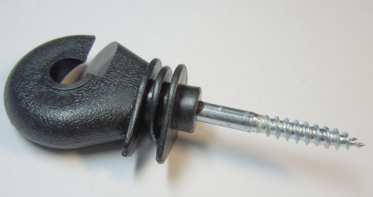 Black matte surface Ring Electric Fencing Insulators