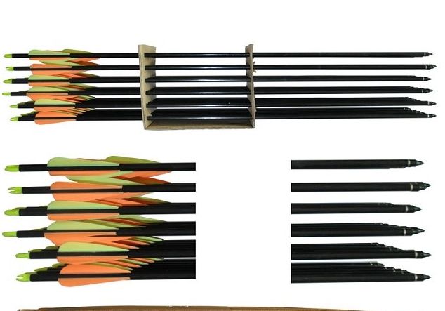 Fiberglass arrows for compound bow