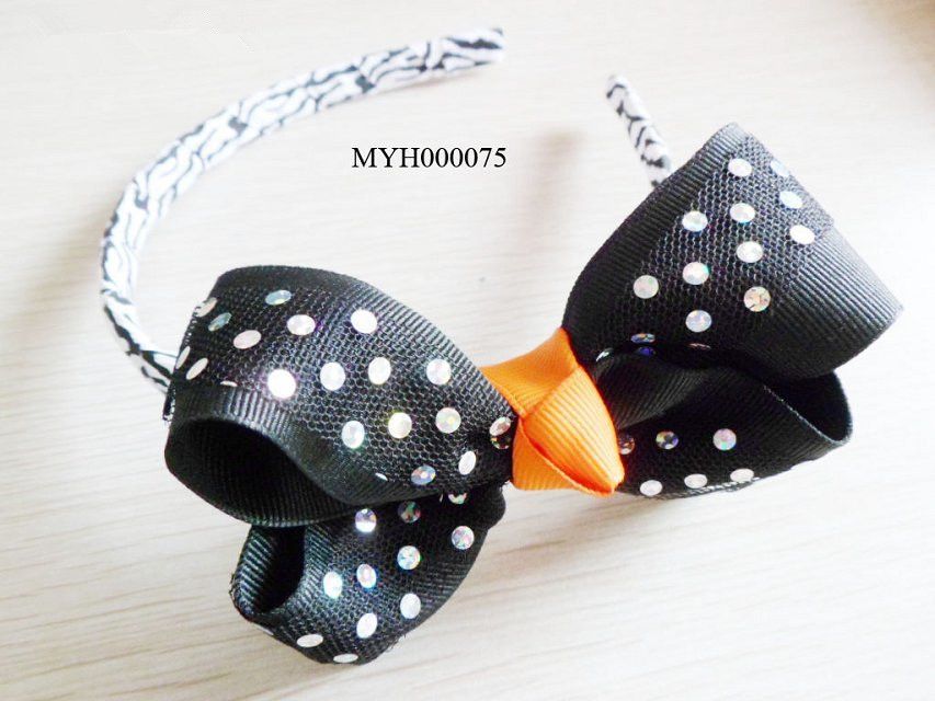 HAPPY HALLOWEEN DAY SIMPLE DOTTY GIRLS LOVELY HAIR BANDS