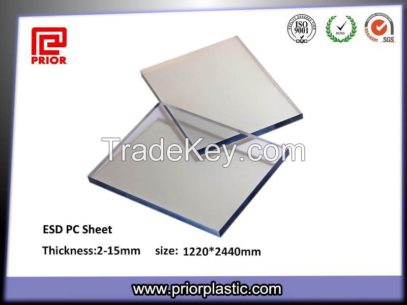 ESD Polycarbonate Sheet with ESD Surface Resistivity for iphone test fixture