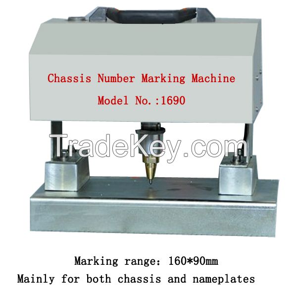 China hot sale portable pneumatic dot peen marking machine for metal tubes vin chassis number