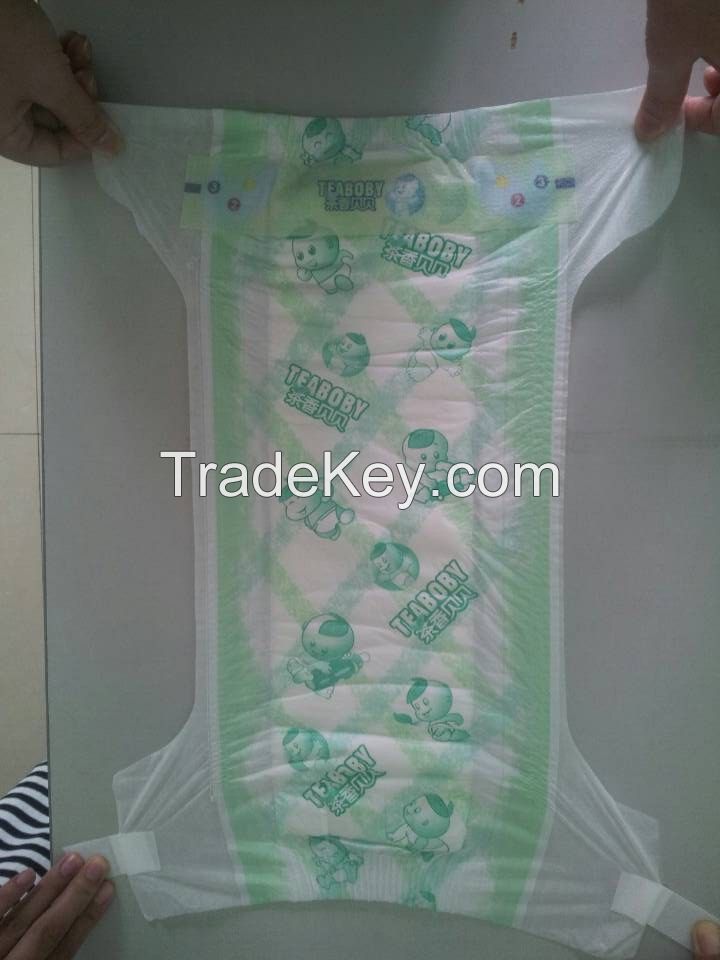 Disposable baby diaper nappy manufacture in China
