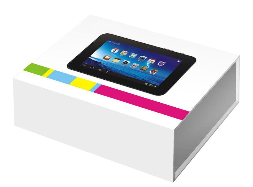 Luxury tablet PC paper packaging box , rigid cardboard box for tablet PC
