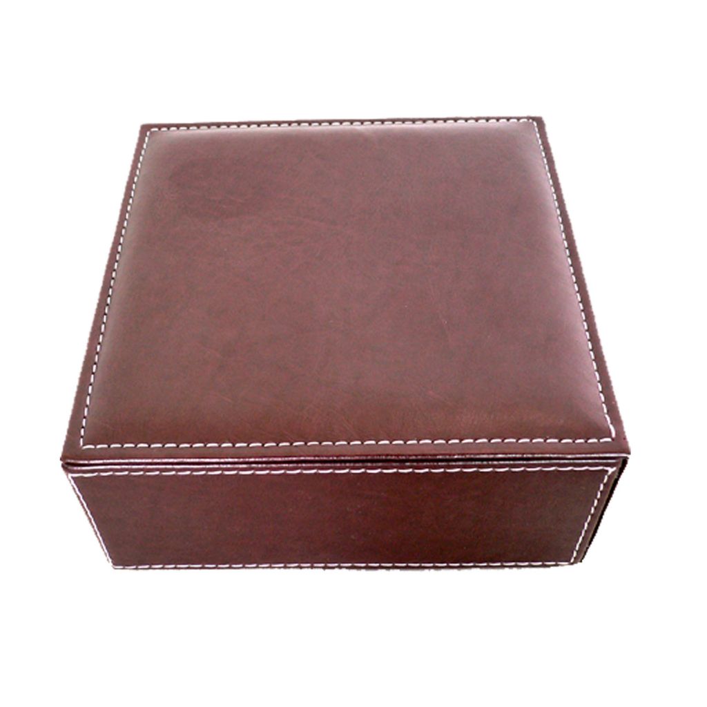 Leather Office Desk Storage Box