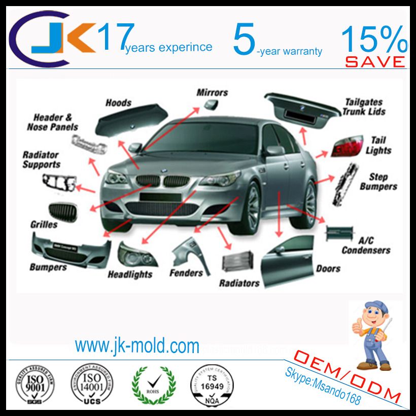 Two shot mold supplier for auto plastic body parts