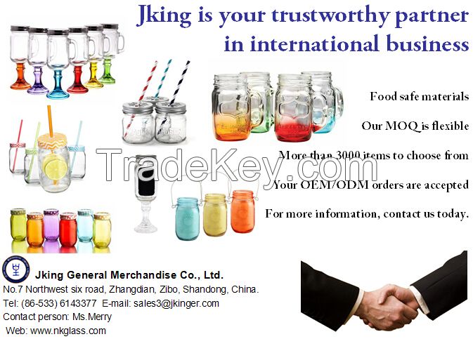 Sell 2015 New Glass Jar Mug-Jking