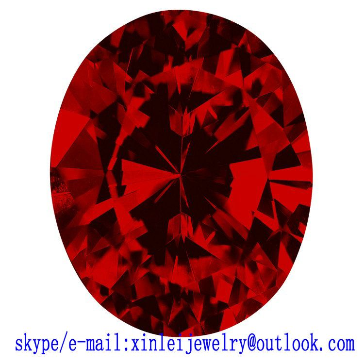 Wholesale Oval ruby loose gemstone the color 1# 1.5# 2# 3# 4# 5# 7# 8# of Oval ruby Loose all size with low price