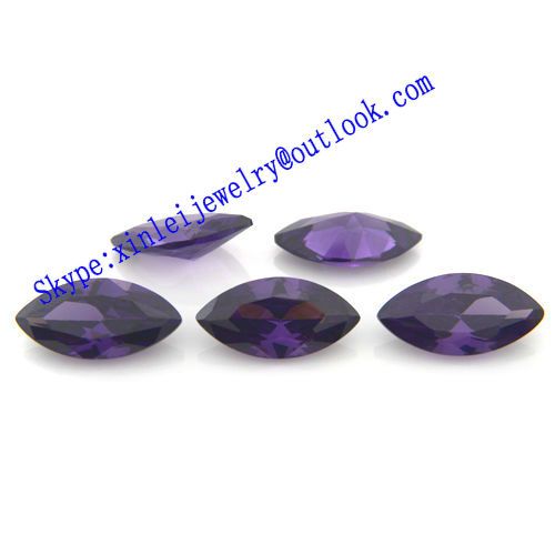 Discount of Dark Amk Zircon Marquise Cut by Machine, marquise of 10# dark amk CZ Loose Gemstone all size high quality