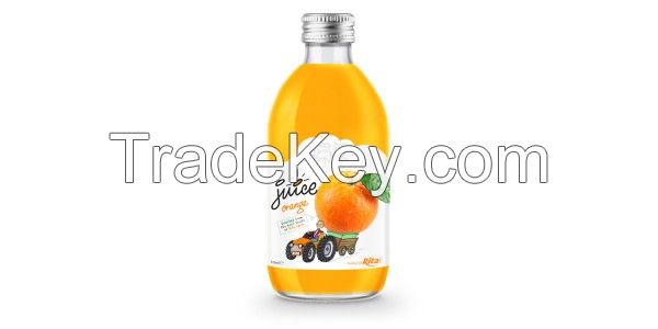 Glass 320ml Fruit Orange Juice Private Label Brand