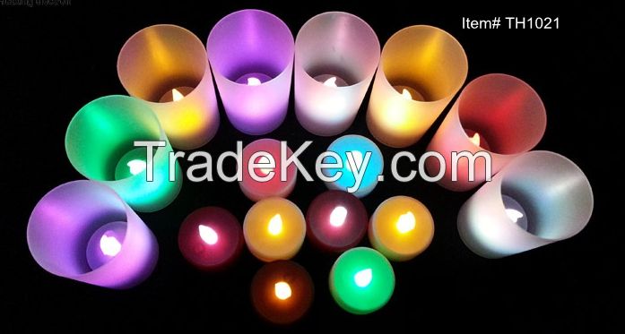 Colorful Flickering Flameless LED Tealight Tea Candles Light Battery Christmas Decoration Led Candles