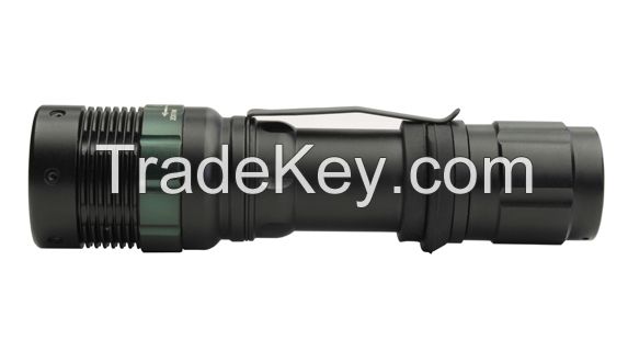 Wholesale Zooming Power Led Aluminum Torch with Metal Clip