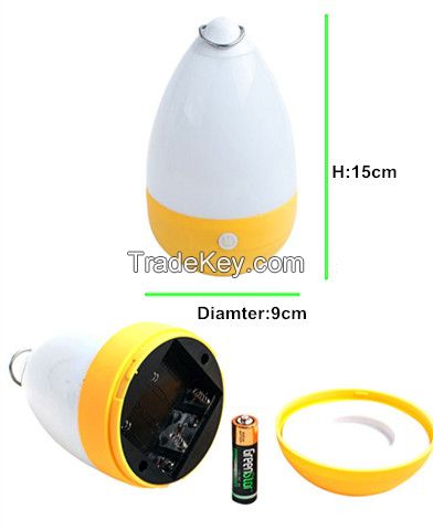 Powerful 3W Camping Tumbler Light with Metal Hook