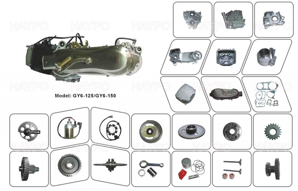 GY6-125 for motorcycle parts