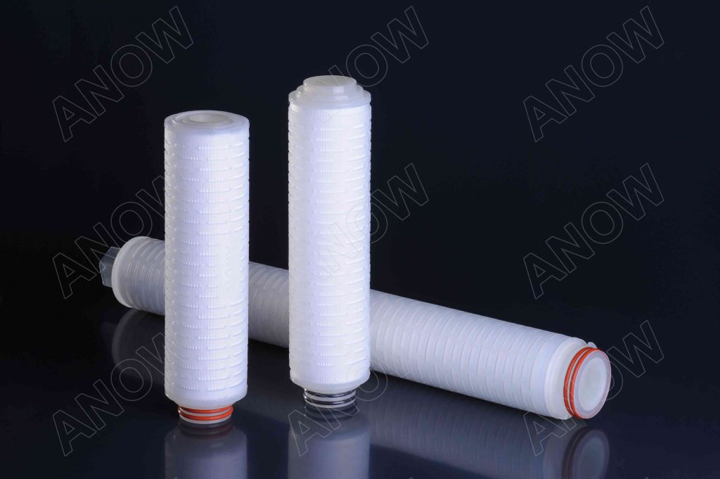 PP pleated filter cartridge for water filtration and purifying