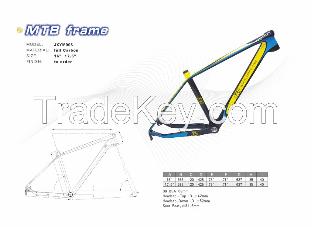 Bicycle Frame, Mountain Bicycle Frame