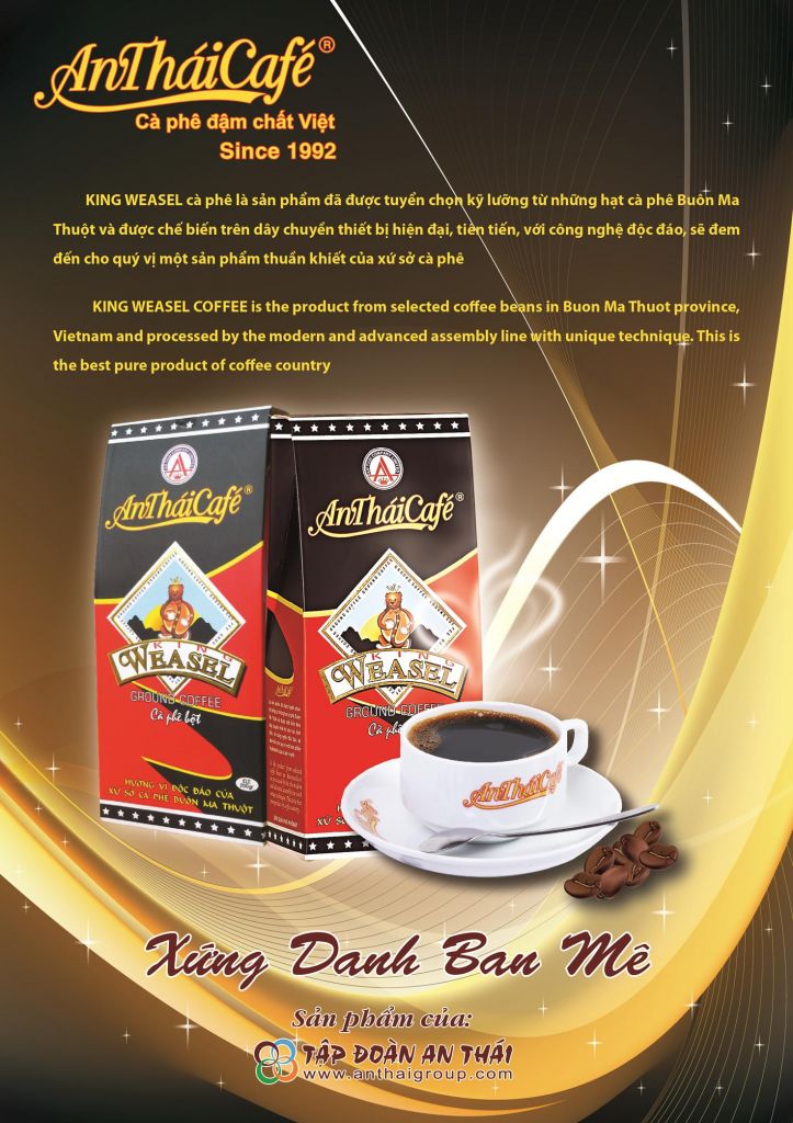 Weasel Coffee-Speciality of AnThaicafe brand from Vietnam central highlands