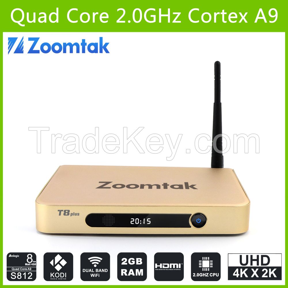 Newest KODI 15.1 Amlogic S812 quad core Android tv box with 2G RAM 16G EMMC