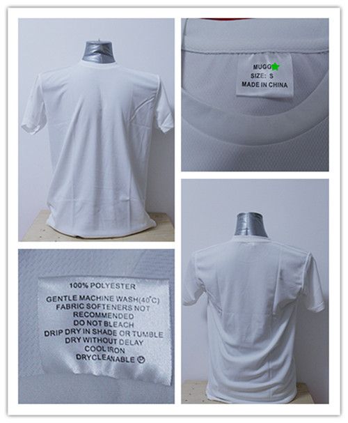 100%polyester man\\\\\\\'s and boys cooldry white Tshirt stock
