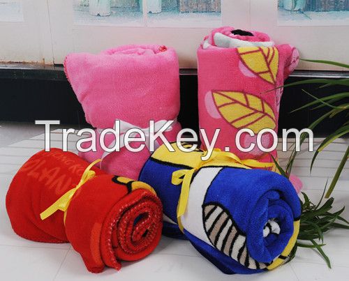 sell universal printed coral fleece blanket