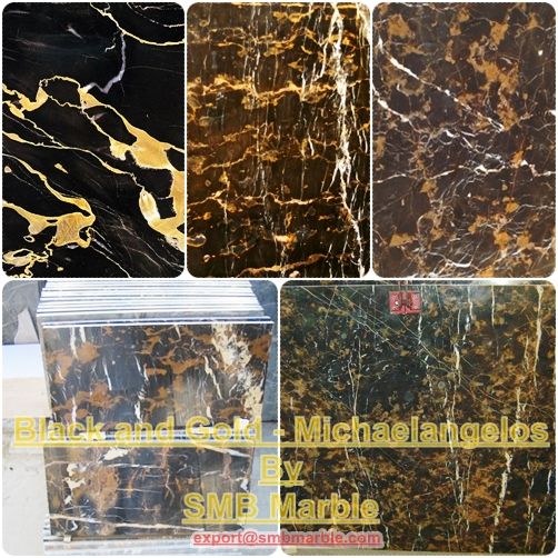 Sell Black and Gold Marble - Tiles, Slabs and Cut-to-Size