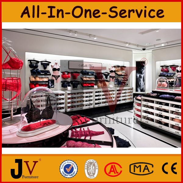 Fashion underwear store display rack cabinet for shop fixture fitting