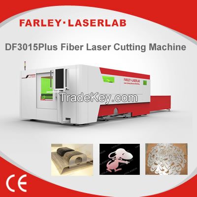 traveling gantry structure DF3015Plus fiber laser marking machine for copper plate cutting