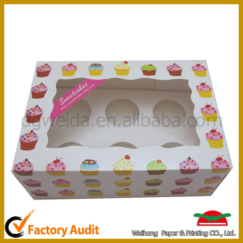 custom paper cupcake box with nice design