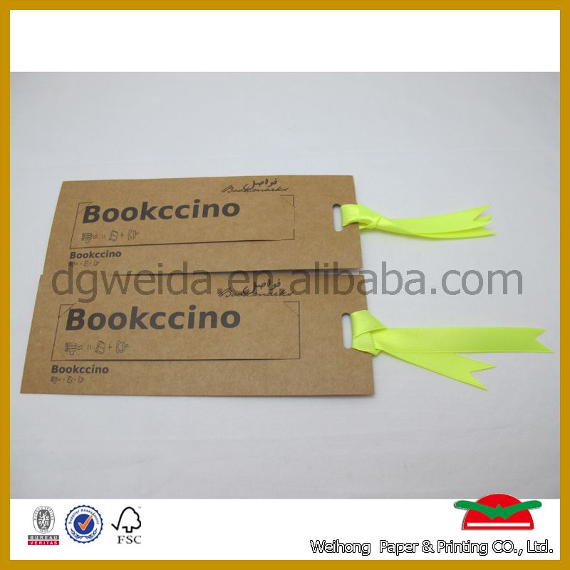 Hot selling printed kraft paper hang tag