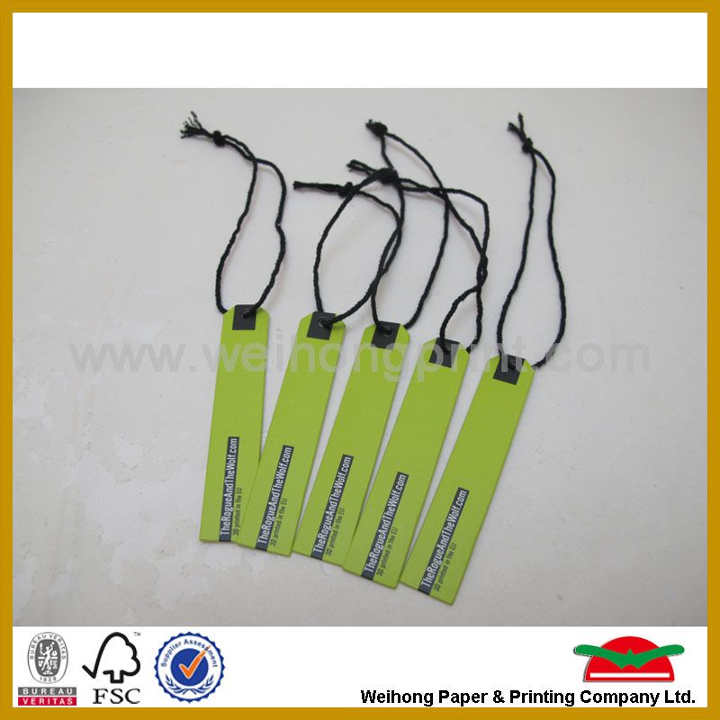 fashion clothing brand paper labels and garment hang tags printing