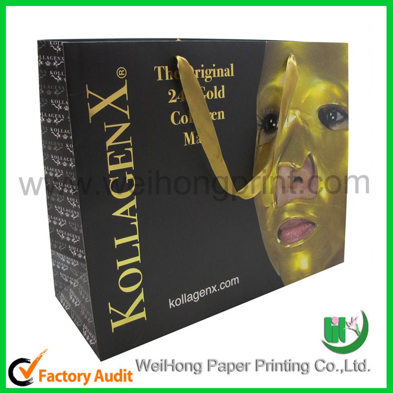 Customized printing cosmetic paper bag