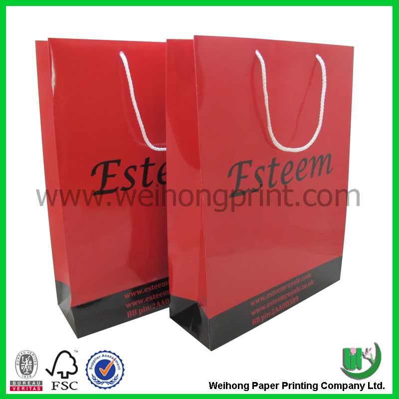 Customized color printing paper bag