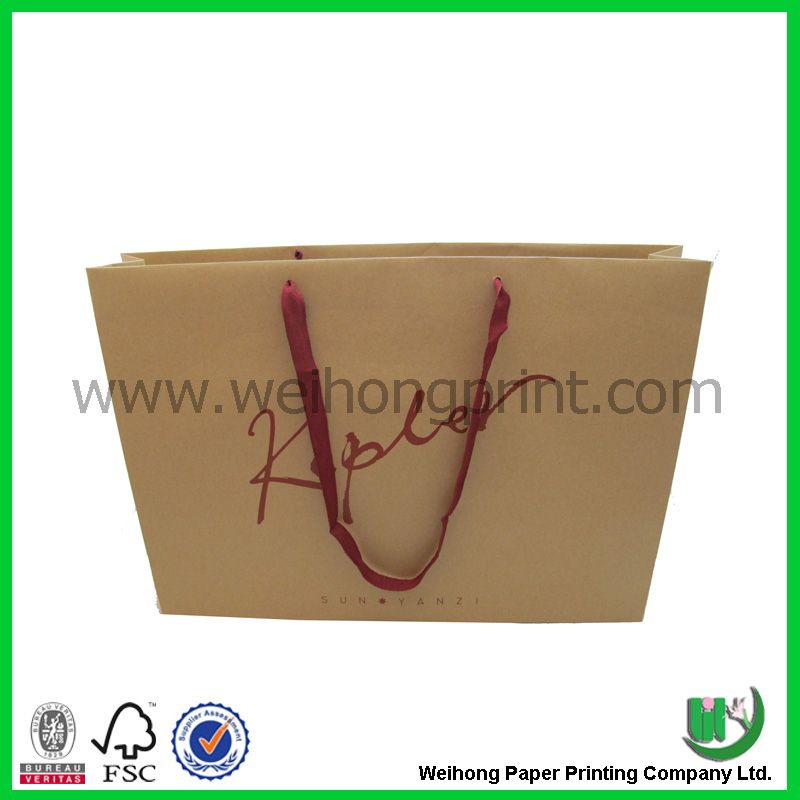 brown kraft paper bags with handle