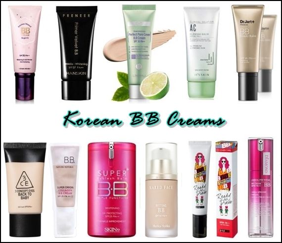 All Korean Brand of BB Creams