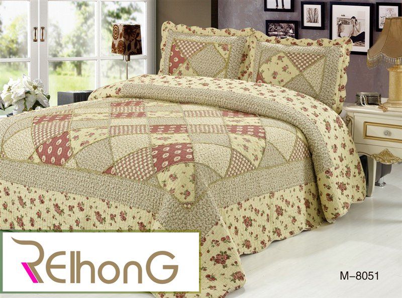 Custom decorative cording printed quilt