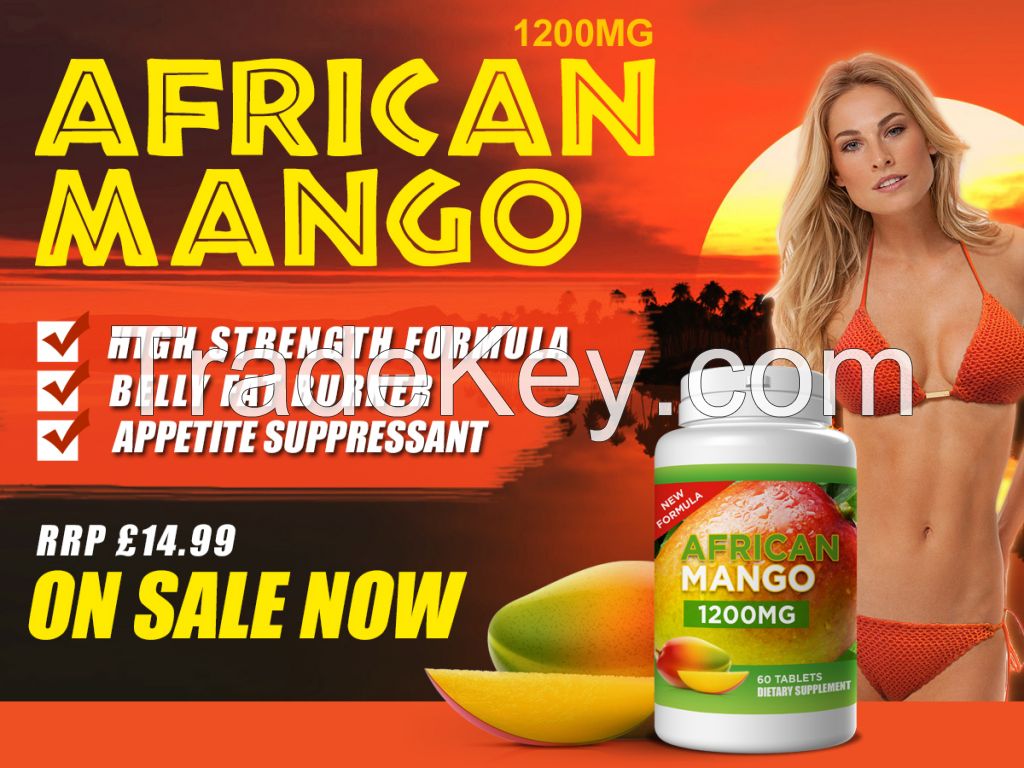 African Mango Dietary Supplement Capsules, Clear coloured bottle, Round bottle, Flat Coloured Bottle, Coloured Foil pack, Private labelled