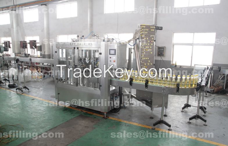 Cooking Oil or Edible Oil Filling Machine Automatic Oil Filling Capping 2 In 1