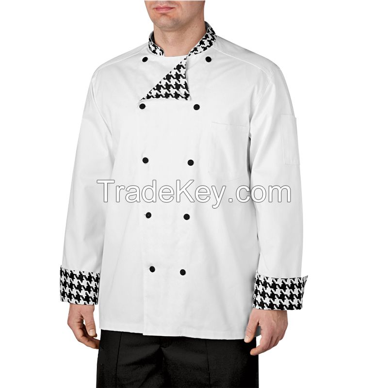 Chef Jacket with Printed Fabric inside for Enhanced look