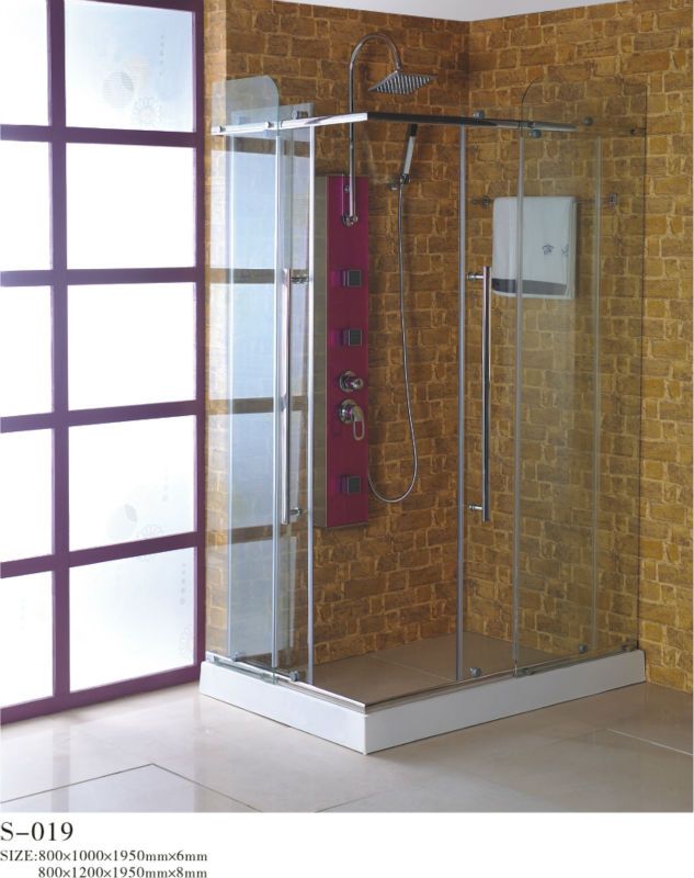 bathroom//Shower cubicle/Frameless shower room