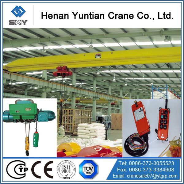 Electric single girder bridge crane