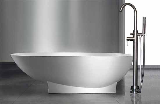 Supply 304 stainless steel stainless steel  floor mounted bathtub faucet