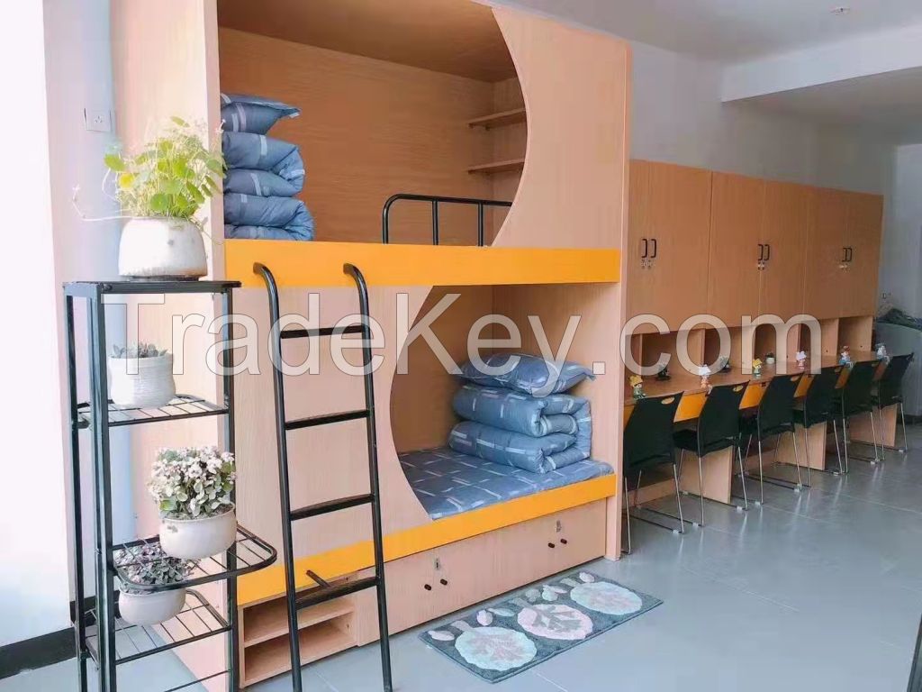 Wood capsule Bunk Bed for Hostels /School Students Dormitory Loft Bed Frame/capsule hotel bed