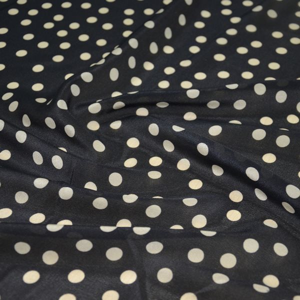 polka dot silk crepe de chine