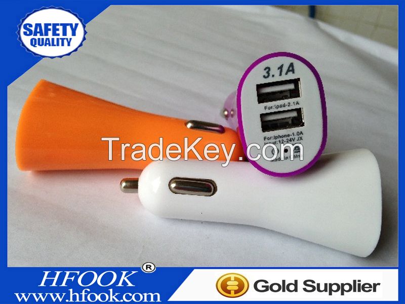 5v 2a 2.1a 2.4a 3.1a 3.4a 4.2a dual usb car charger