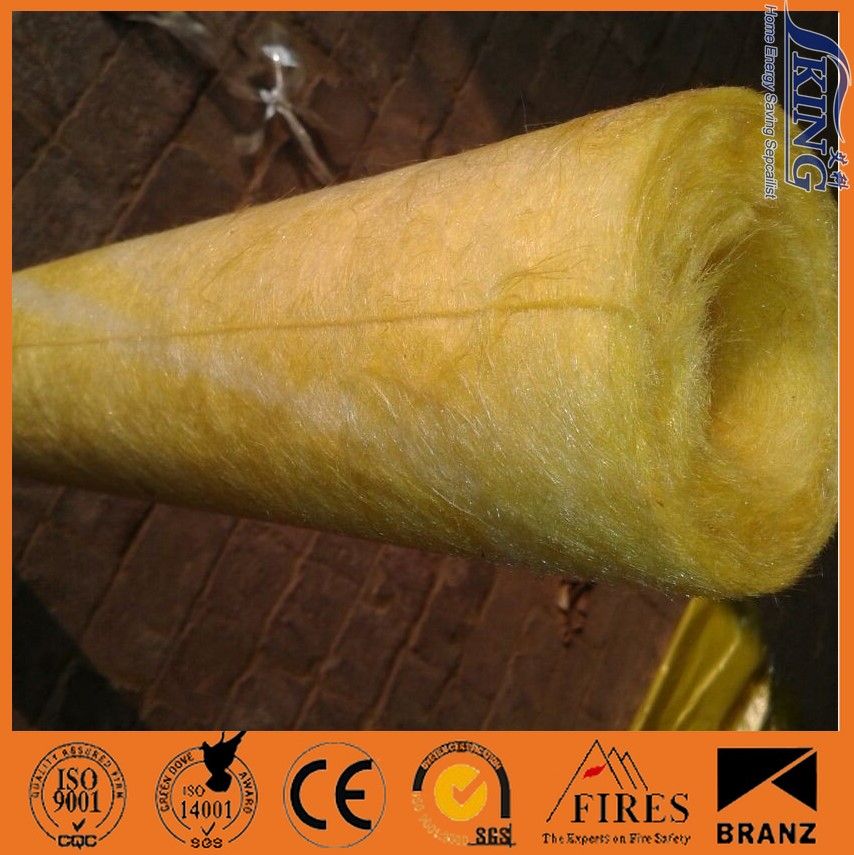 Glass wool pipe