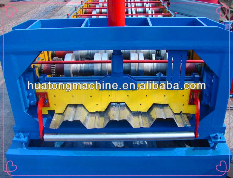 Steel structural floor deck roll forming machine