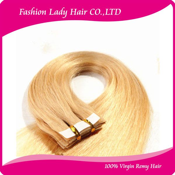 wholesale high quality 100% remy human hair skin weft  hair extension