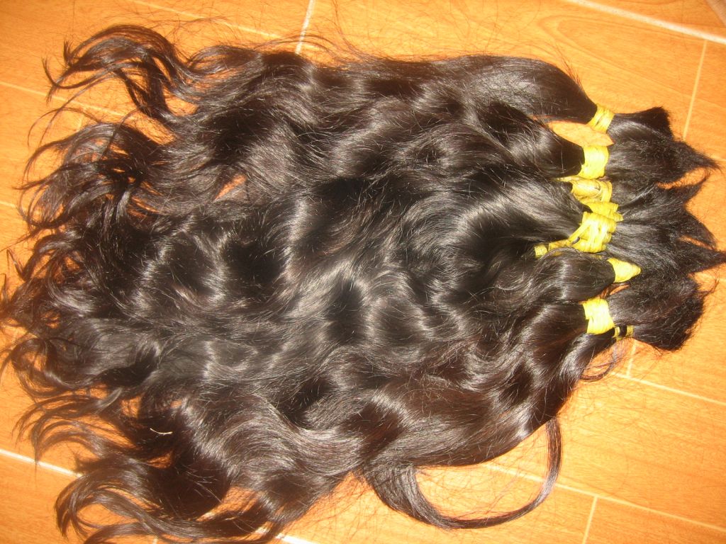Highest quality natural color unprocessed weaving hair