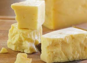 Cheddar Cheeses - colored and white